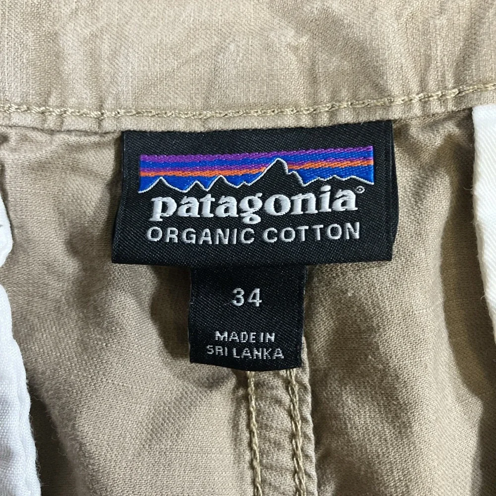 Patagonia All Wear Organic Cotton Hemp Shorts Mens 34 Brown Hiking Camping 7.5